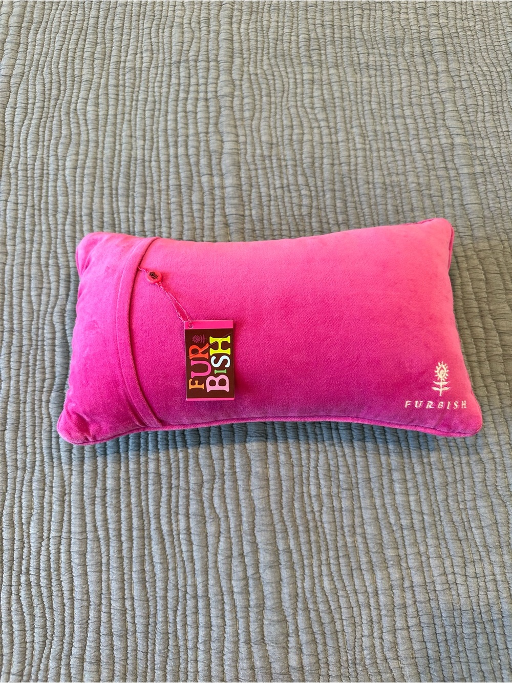 Playful Pink Trim Embroidered Accent Pillow - 'If I agreed with you' - Picture 2 of 9